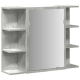3 Piece Bathroom Furniture Set Concrete Grey Engineered Wood 3324854