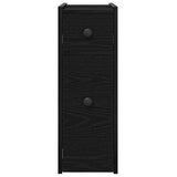 Bathroom Furniture Set Wall-mounted Black Oak 80 x 18 x 60 cm 871643