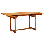 Garden Dining Table x80x75 cm Solid Acacia Wood 316568