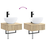 Bathroom Cabinet Set 5 pcs Sonoma Oak 43 x 11.5 x 60.5 cm 3406289