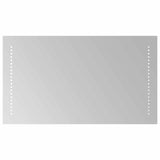 LED Bathroom Mirror Transparent 40 x 70 cm Tempered Glass 42045776
