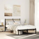 Metal Bed Frame without Mattress Sonoma Oak 120x200 cm 4017100