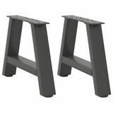 Coffee Table Legs A-Shaped 2 pcs Anthracite 50x cm Steel 4012818