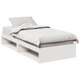Day Bed without Mattress White 100x200 cm Solid Wood Pine 859239