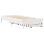 Bed Frame without Mattress White 90x200 cm Solid Wood Pine 3301720