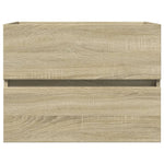ZNTS 2 Piece Bathroom Furniture Set Ceramic and Engineered Wood 3307658