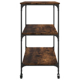 Kitchen Trolley Smoked Oak 102x50x95 cm Engineered Wood 842323