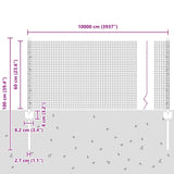 Fence and Post Silver 0.6 x 100 m Steel 3336421