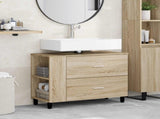 Bathroom Vanity Unit Sonoma Oak 80 x 35 x 60 cm Engineered Wood 889387