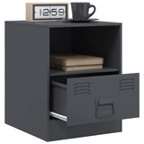 Bedside Cabinet Anthracite 34.5x39x44 cm Steel 841755