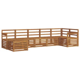 Sectional Sofa Set 7 pcs Natural Solid Acacia Wood 3375154