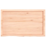 ZNTS Wall Shelf 100x60x cm Untreated Solid Wood Oak 363570