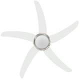 Ornate Ceiling Fan with Light 128 cm White 50538