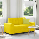 Sofa Yellow 160 x 77 x 82 cm Fabric 4105116