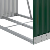 Log Holder Green 80x45x120 cm Galvanised Steel 364539