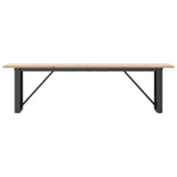 Coffee Table O-Frame 160x40x45 cm Solid Wood Pine and Steel 3282668