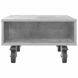 Side Table with Wheels Concrete Grey 50.5 x 50 x 30 cm 891027