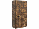 Cabinet Set 2 pcs Smoked Oak Engineered Wood 3416831