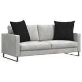 Sofa Pillows 2 pcs Black 80 x 80 cm Fabric 42014042