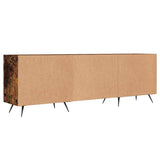 TV Cabinet Smoked Oak 150x30x50 cm Engineered Wood 829073