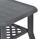Coffee Table Anthracite 90x60x46 cm Plastic 48795