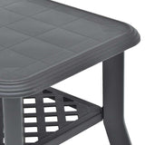 Coffee Table Anthracite 90x60x46 cm Plastic 48795