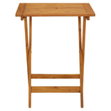 3 Piece Bistro Set Blue and White Fabric and Solid Wood 3281813