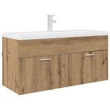 Sink cabinet with Storage with Door Artisan Oak Engineered Wood 880442