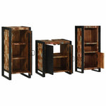 Bathroom Furniture Set 3 pcs Multicolour Solid Reclaimed Wood 3305619