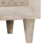 Sideboard 2 pcs White 120 x 33.5 x 75 cm Solid mango wood 3310070