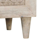 Sideboard with Drawer White 60 x 33 x 75 cm Solid mango wood 4018119