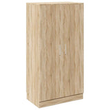 243061 Shoe Cabinet 7 Shelves Oak