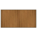 Rug Rectangular Brown100x200 cm Bamboo 376944