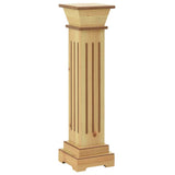 Classic Square Pillar Plant Stand Light Wood 17x17x66 cm MDF 323968