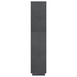 Book Cabinet/Room Divider Grey 60x35x167 cm Solid Pinewood 810876