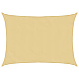 Sun Shade Sail Sand 8x6 m 100% Polyester Oxford 4000583