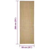 Sisal Rug for Scratching Post 66x200 cm 3203411