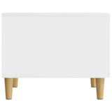 Coffee Table High Gloss White 49 x 50 x 40 cm Engineered Wood 894739