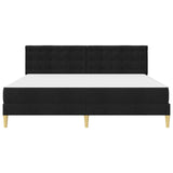 Bed Frame with Mattress Black 180 x 200 cm Fabric 3415267