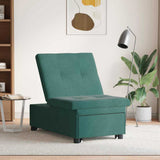 Sofa Bed Dark Green 194 x 67 x 82 cm Velvet 42008596