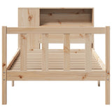 Bookcase Bed without Mattress 75x190 cm Small Single Solid Wood Pine 3321676