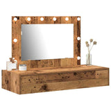 Dressing Table Brown 100 x 40 x 70 cm Engineered Wood 865242