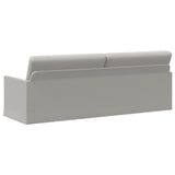 3 Seater Sofa Cloud Grey 220 x 81 x 82 cm Fabric 42041152