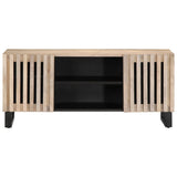 TV Cabinet White 105x34x46 cm Solid Wood Mango 377439