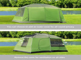 Tunnel Tent Camping Shelter w/ Porch, Two Rooms, Lamp Hook, Portable Carry Bag T3398P348681
