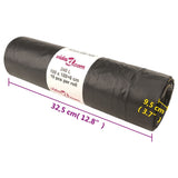 Bin Bags with Drawstrings 150 pcs Black 240 L 155345