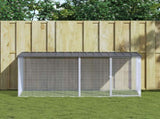Chicken Cage with Roof Anthracite 203x98x90 cm Galvanised Steel 3189049