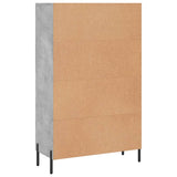 Highboard Concrete Grey 69.5x31x115 cm Engineered Wood 830336
