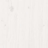 Bed Frame without Mattress White Solid Wood 160x200 cm 815055