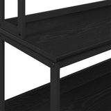 Kitchen Shelf Black Oak 80 x 40 x 168 cm Engineered Wood 883886